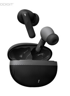 True Wireless Earbuds, In-Ear Bluetooth 5.3 Headphones 4-Mics ENC Clear Call, Bluetooth Earbuds Touch Control, IPX6 Waterproof TWS, Light-Weight Earphones Black