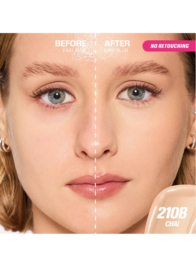 هدى بيوتي Easy Blur Foundation 210B Chai  - Image 2