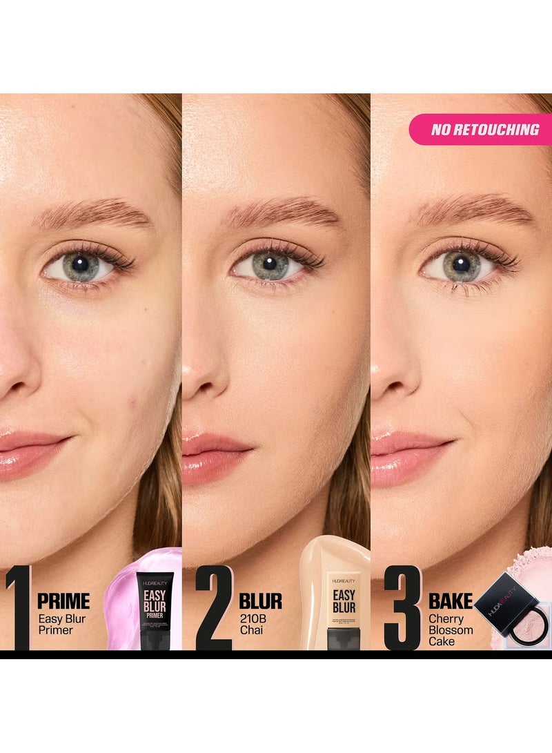هدى بيوتي Easy Blur Foundation 210B Chai  - Image 3