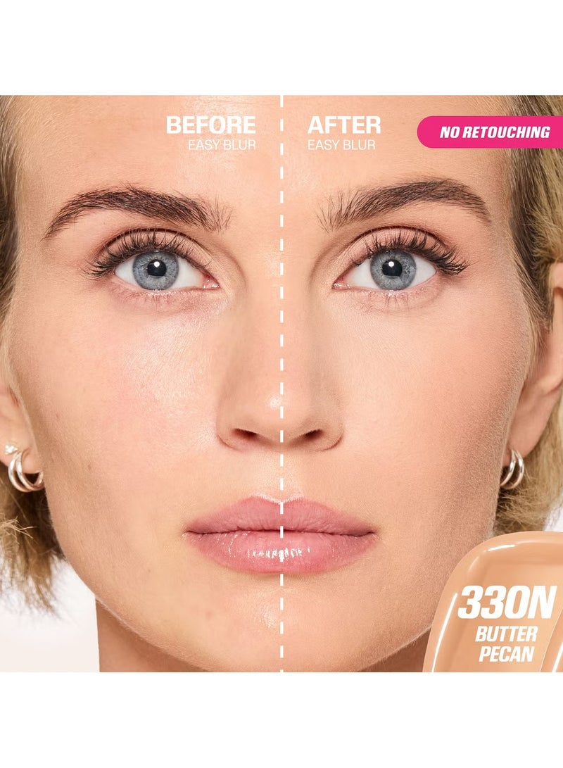 هدى بيوتي - Easy Blur Foundation 330N Butter Pecan - Image 1