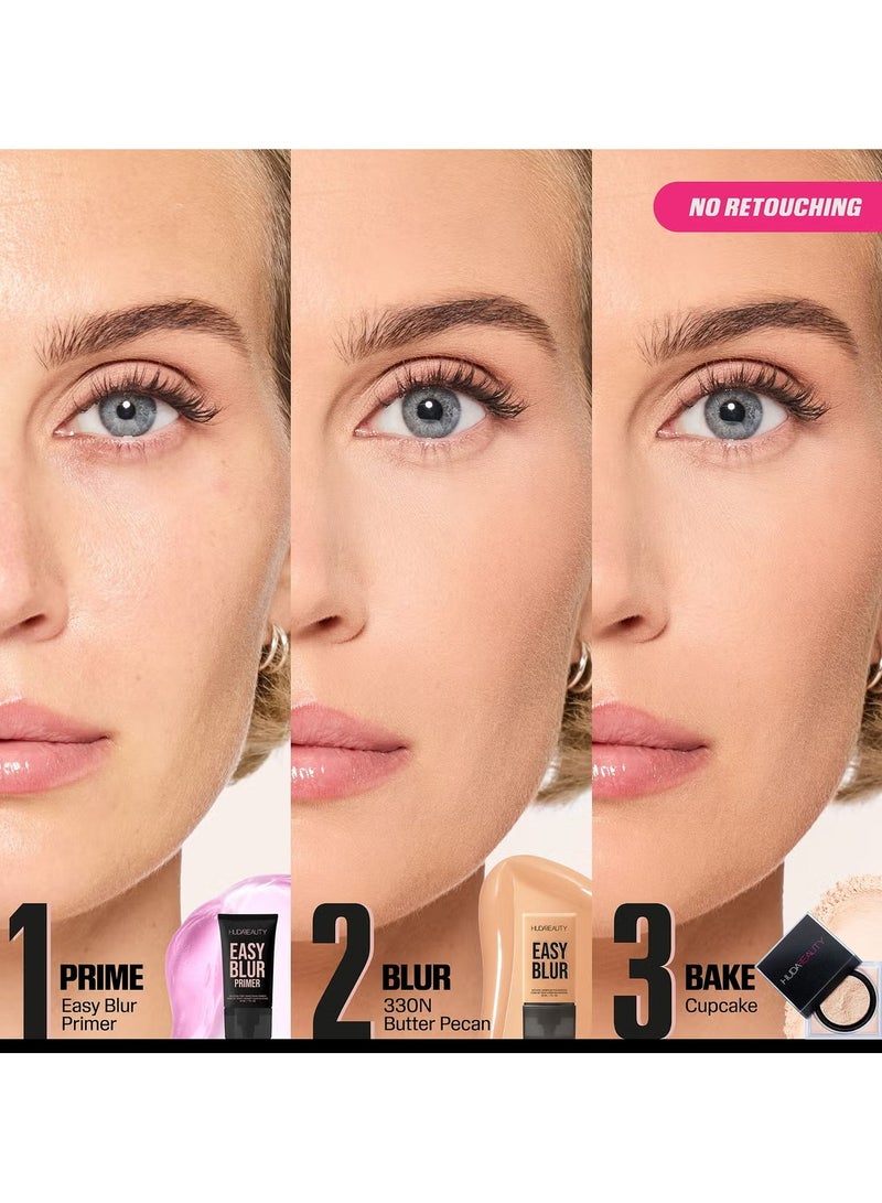 هدى بيوتي - Easy Blur Foundation 330N Butter Pecan - Image 1