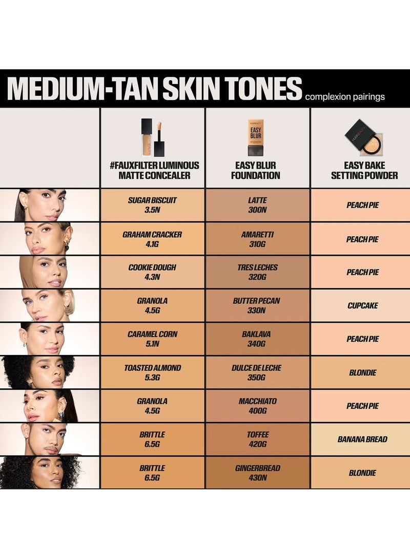 هدى بيوتي - Easy Blur Foundation 330N Butter Pecan - Image 1