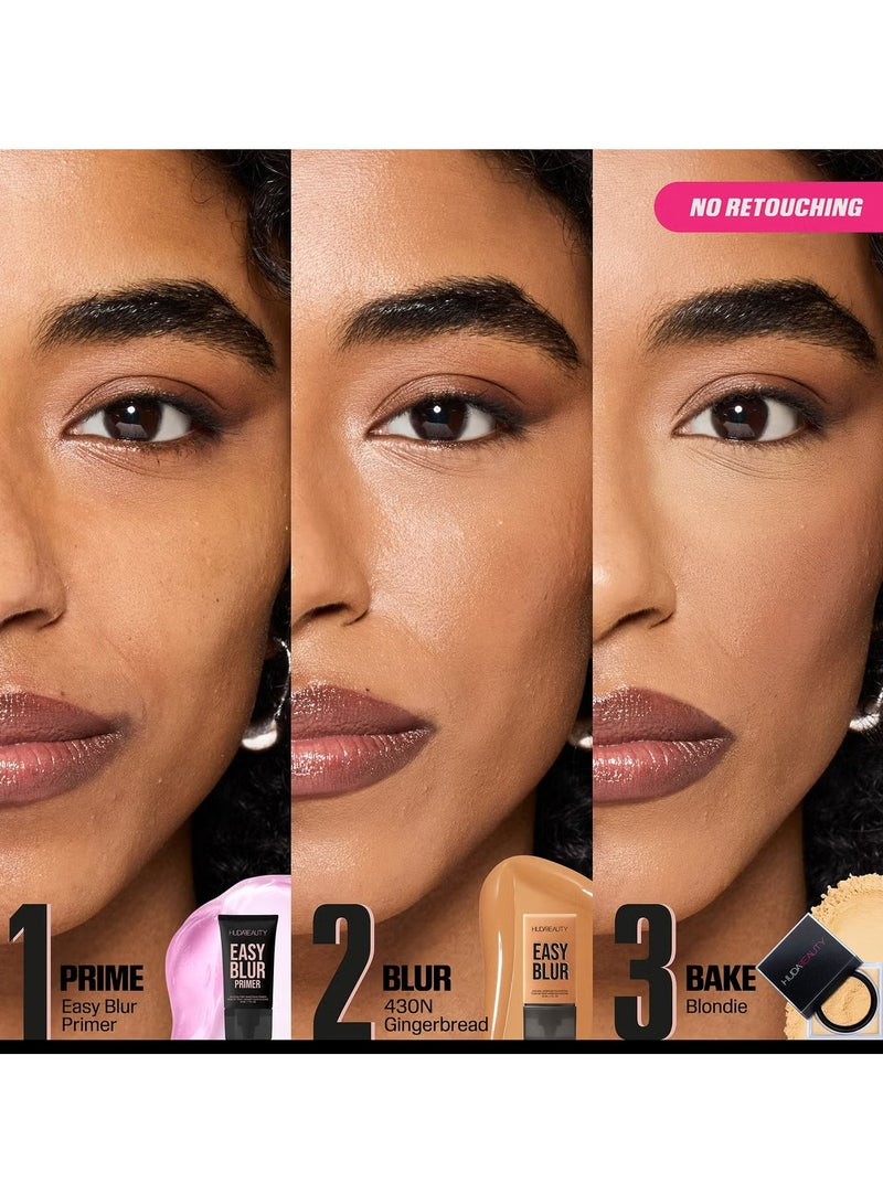 هدى بيوتي Easy Blur Foundation 430N Gingerbread  - Image 3