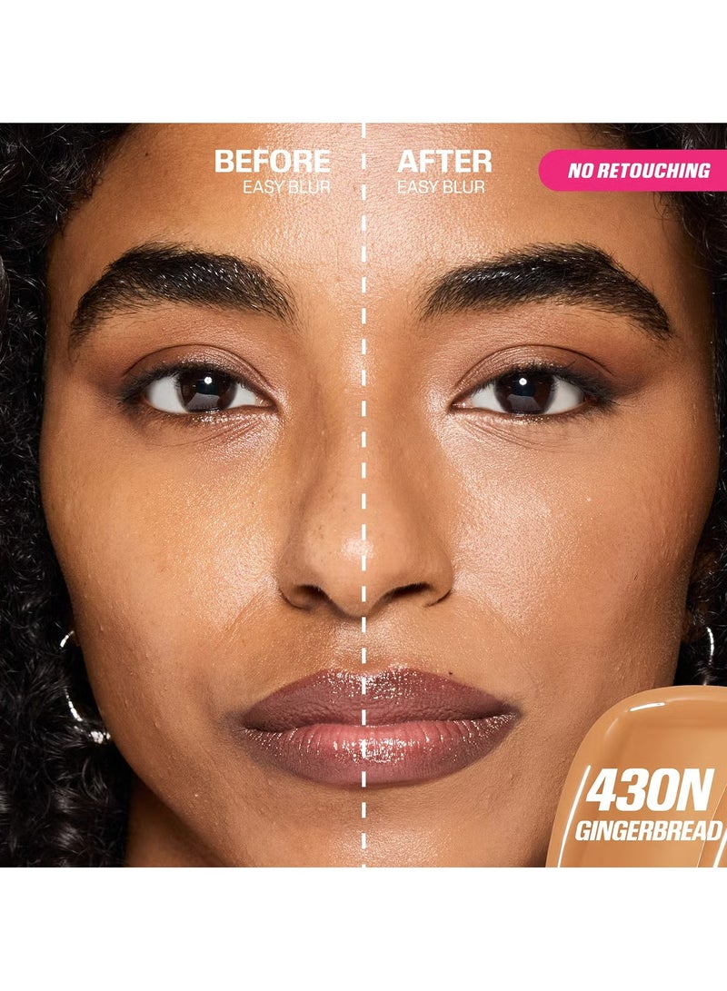 هدى بيوتي Easy Blur Foundation 430N Gingerbread  - Image 2
