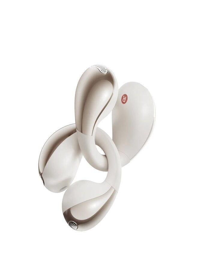 QCY - Crossky C30 Open Ear Headphones Wireless Bluetooth, Clip-On Earbuds with 4 ENC Noise Cancelling Mic, Stable Fit, Dual Connection, EQ Customized, Sports Earphones for Workout/Running White - Image 1
