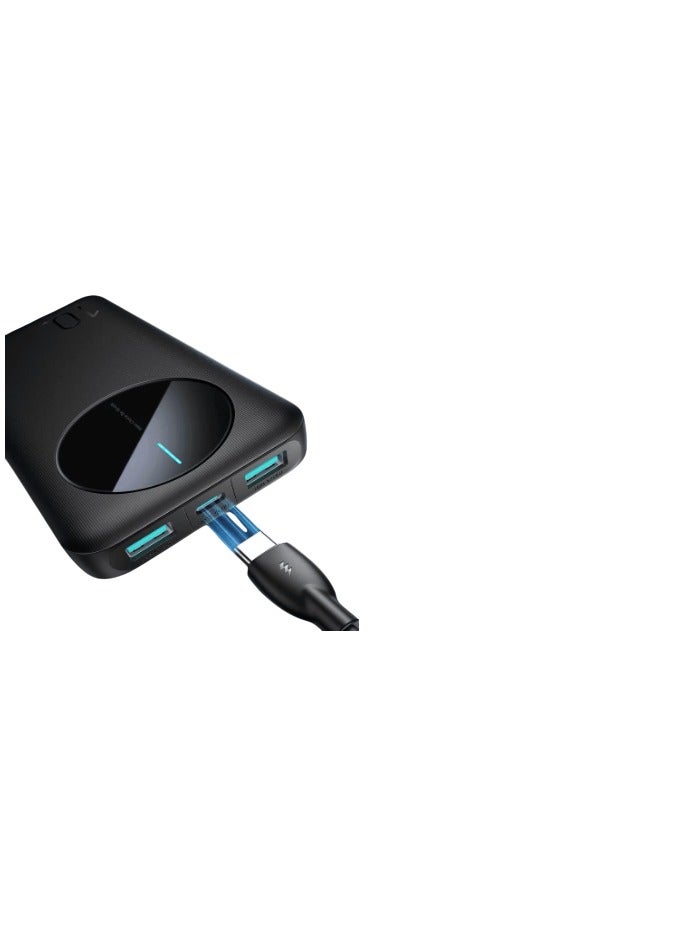 JOYROOM 10000 mAh The Power Bank Joyroom JR-PBF12 is a high-quality portable charger with a sleek design and practical features, perfect for everyday use Black - Image 3