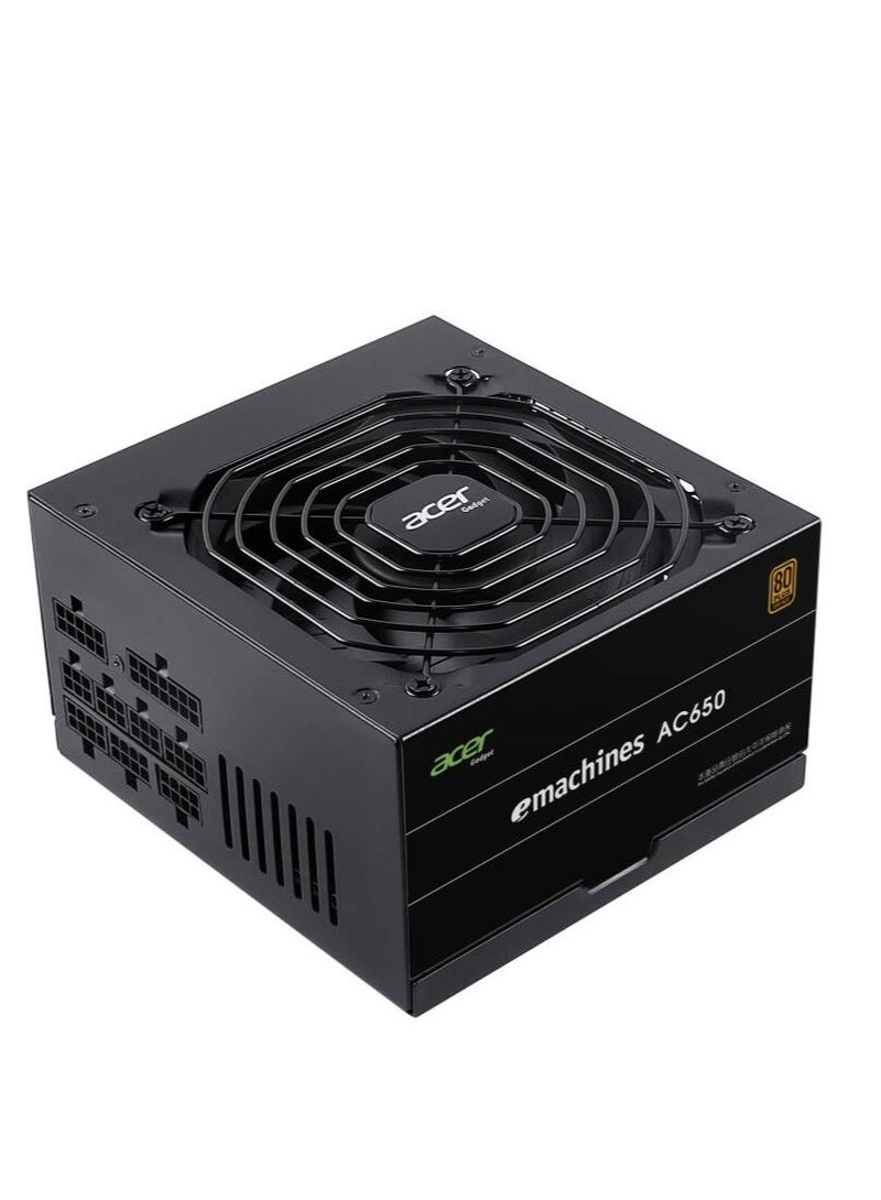 Acer - 650W (AC650) Bronze, 80 Plus, Fully Modular PSU: Efficient Low-Noise Power Supply With Fully Modular Cabling BLACK - Image 1