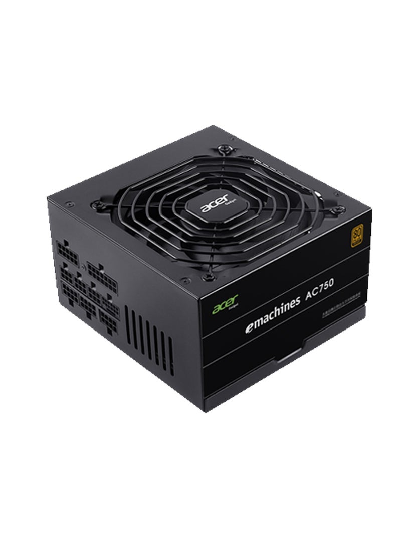 أيسر 750W (AC750), Bronze, 80 Plus, Fully Modular PSU: Efficient Low-Noise Power Supply With Fully Modular Cabling Black  - Image 1