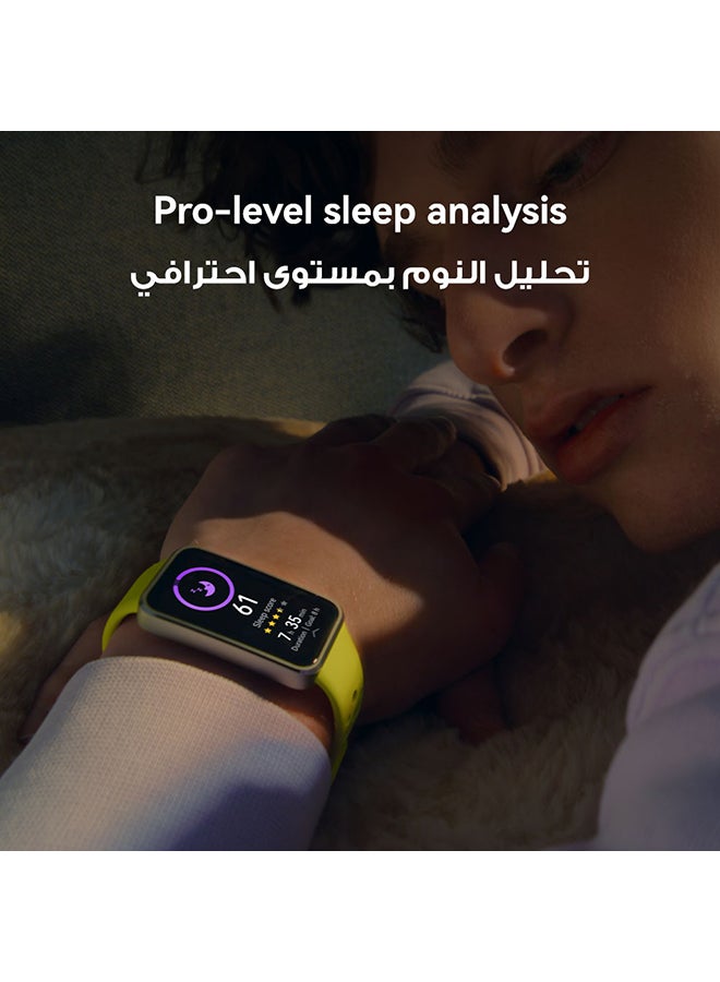 HUAWEI - Band 10 Smartwatch, Metallic Design, iOS Android, Pro-Level Sleep Analysis, Fast Charging And Robust Battery Life, Sleek Aluminum Alloy Case Blue - Image 1