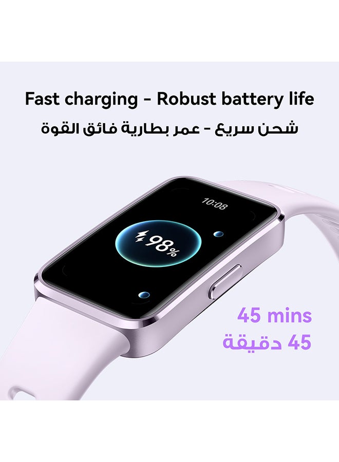 HUAWEI - Band 10 Smartwatch, Metallic Design, iOS Android, Pro-Level Sleep Analysis, Fast Charging And Robust Battery Life, Sleek Aluminum Alloy Case Blue - Image 1
