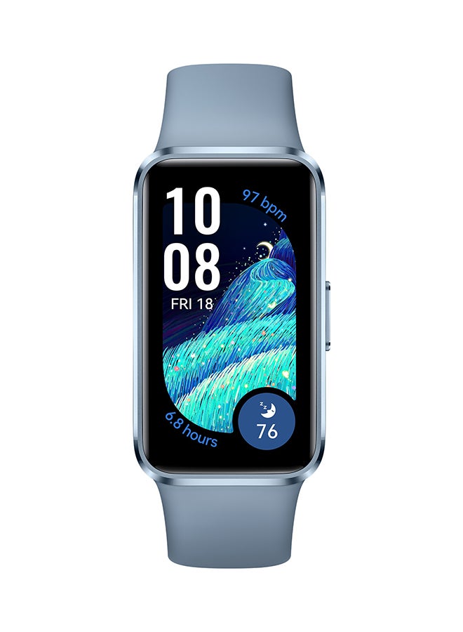 HUAWEI - Band 10 Smartwatch, Metallic Design, iOS Android, Pro-Level Sleep Analysis, Fast Charging And Robust Battery Life, Sleek Aluminum Alloy Case Blue - Image 1