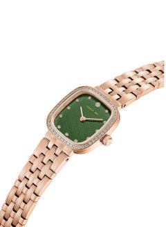 CERRUTI 1881 Women's Cerruti 1881 Mira Analog Women's Watch - Green Mother of Pearl Dial, Crystal Indexes, Rose Gold Bracelet  - Image 3