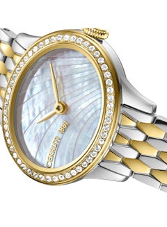 CERRUTI 1881 Women's Cerruti 1881 Nemi Analog Women's Watch - Engraved Bezel Crystals, Beige Mother of Pearl Dial  - Image 2