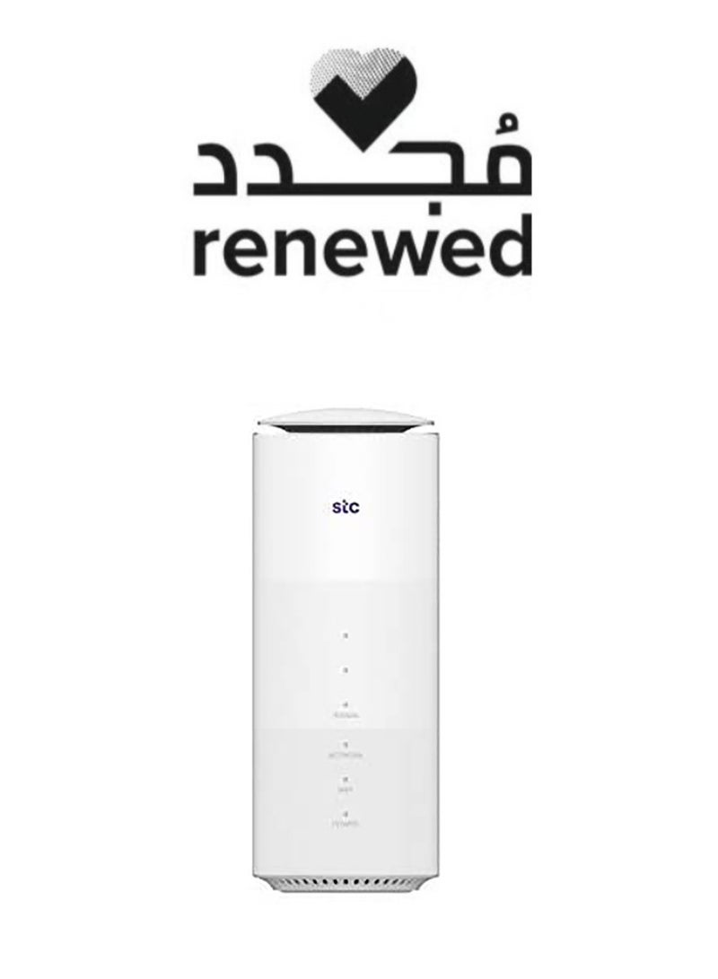 اس تي سي Renewed - STC ZTE MC801A Latest Version of STC Super Speed Up to 3600Mbps WiFi 6  , Nano Sim - Support All Networks / White  - Image 1