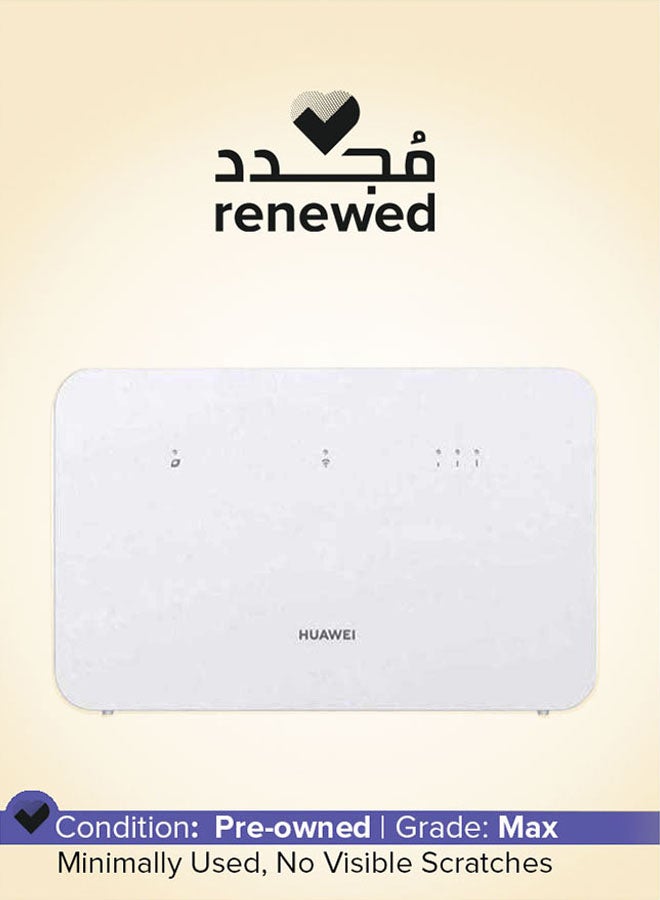 هواوي Renewed-4G Router 3 LTE CAT7 300Mbps Dual-Band Smart Wi-Fi White - Image 1