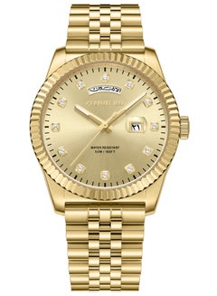 CERRUTI 1881 Women's Chienti  Watch - Champagne Sunray Dial, Swarovski Crystal Markers, Arabic date and day  - Image 1