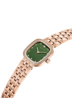 CERRUTI 1881 Women's Mira Analog Watch - Green Mother of Pearl Dial, Crystal Indexes, Rose Gold Bracelet  - Image 2