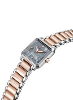 CERRUTI 1881 Women's Cerruti 1881 Perugia Analog Women's Watch - Square Gold-Plated Case, Grey Mother of Pearl Dial  - Image 3