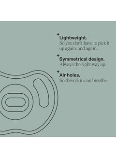 تومي تيبي Ultra-Light Silicone Pacifier, Symmetrical One-Piece Design, Bpa-Free Silicone Binkies, 6 - 18 Months, 4 Pieces  - Image 4