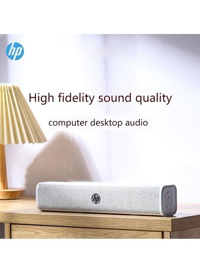 إتش بي - WS1 Pro Wired Computer Speaker Bluetooth Speaker TV, Office Home Desktop Subwoofer Bluetooth / Wired Dual Mode(CN Version) White - Image 1