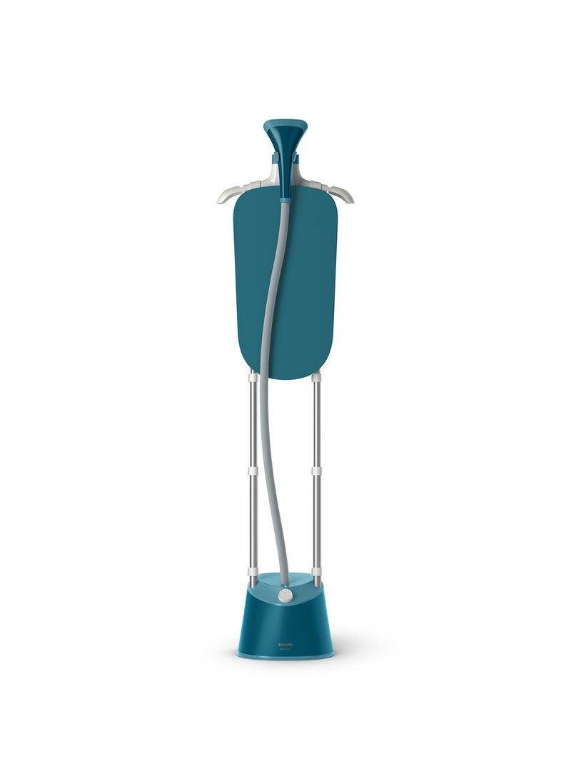 Philips Philips 1000 Series Upright Garment Steamer 1800W, 1.8L Detachable Tank, 3 Steam Setting, 36 g/min, Integrated Stylemat, Blue 1.8 L 1800 W STE1040/26 blue  - Image 1