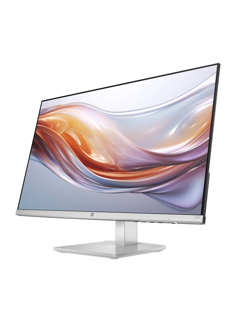 HP - Series 5 524SH Monitor, 23.8" FHD IPS Display, 100Hz Refresh Rate, 5ms (GtG W/ Overdrive) Response Time, Tilt & Height Adjustable, 16 9 Aspect Ratio, 94C19AA Black/Silver - Image 1