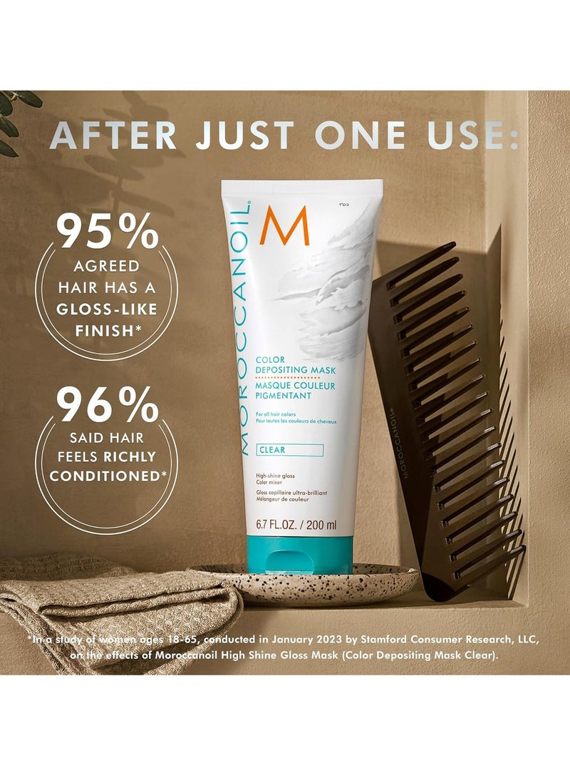 Moroccanoil High Shine Gloss Mask - Color Depositing Mask Clear - Image 4