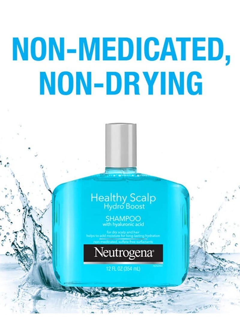 Neutrogena - Neutrogena Moisturizing Healthy Scalp Hydro Boost Shampoo & Conditioner for Dry Hair and Scalp, with Hydrating Hyaluronic Acid, pH-Balanced, Paraben & Phthalate-Free, Color-Safe, 12 Fl Oz - Image 1