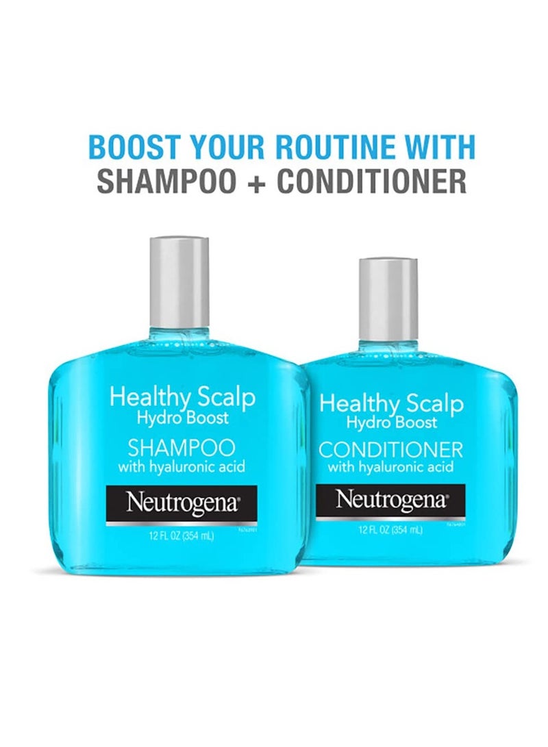 Neutrogena - Neutrogena Moisturizing Healthy Scalp Hydro Boost Shampoo & Conditioner for Dry Hair and Scalp, with Hydrating Hyaluronic Acid, pH-Balanced, Paraben & Phthalate-Free, Color-Safe, 12 Fl Oz - Image 1