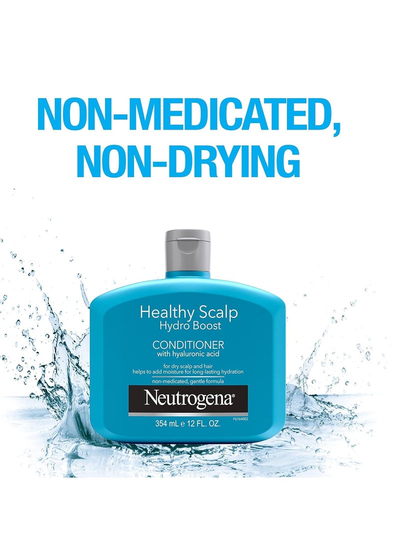Neutrogena - Neutrogena Moisturizing Healthy Scalp Hydro Boost Conditioner for Dry Hair and Scalp, with Hydrating Hyaluronic Acid, pH-Balanced, Paraben & Phthalate-Free, Color-Safe 12 fl oz - Image 1
