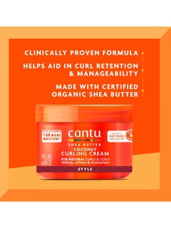 Cantu Cantu Coconut Curling Cream for Natural Hair 12 oz (Pack of 2) & Leave-In Conditioning Repair Cream with Argan Oil 16 oz Bundle 12 oz (Pack of 2) & 16 oz Bundle  - Image 3