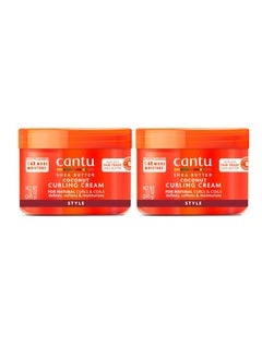 Cantu Cantu Coconut Curling Cream for Natural Hair 12 oz (Pack of 2) & Leave-In Conditioning Repair Cream with Argan Oil 16 oz Bundle 12 oz (Pack of 2) & 16 oz Bundle  - Image 4