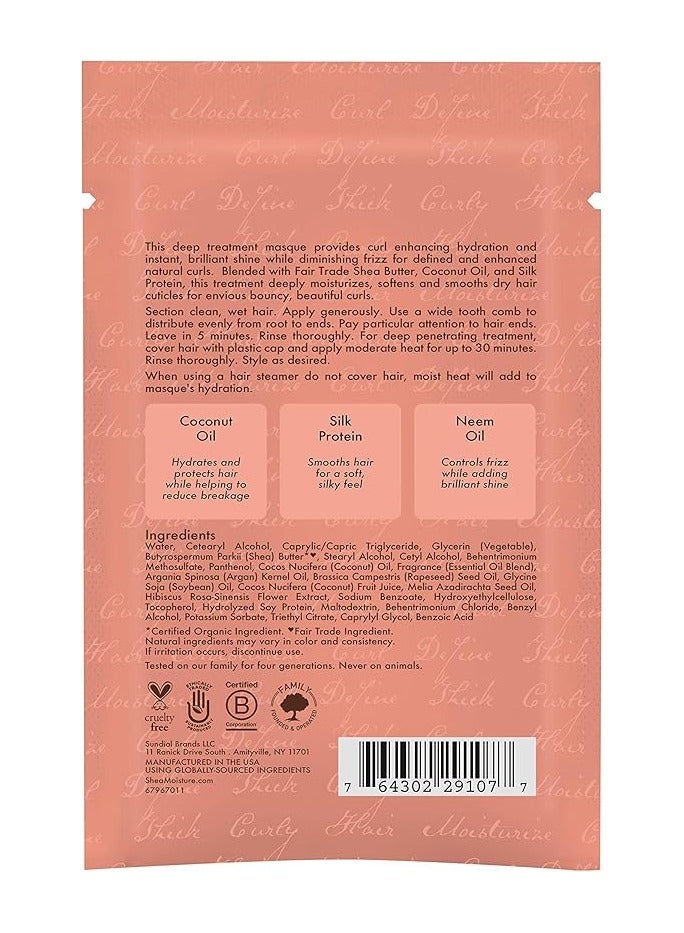 SheaMoisture Masque Hair Treatment, Coconut & Hibiscus, 2 Fluid Ounce - Image 2