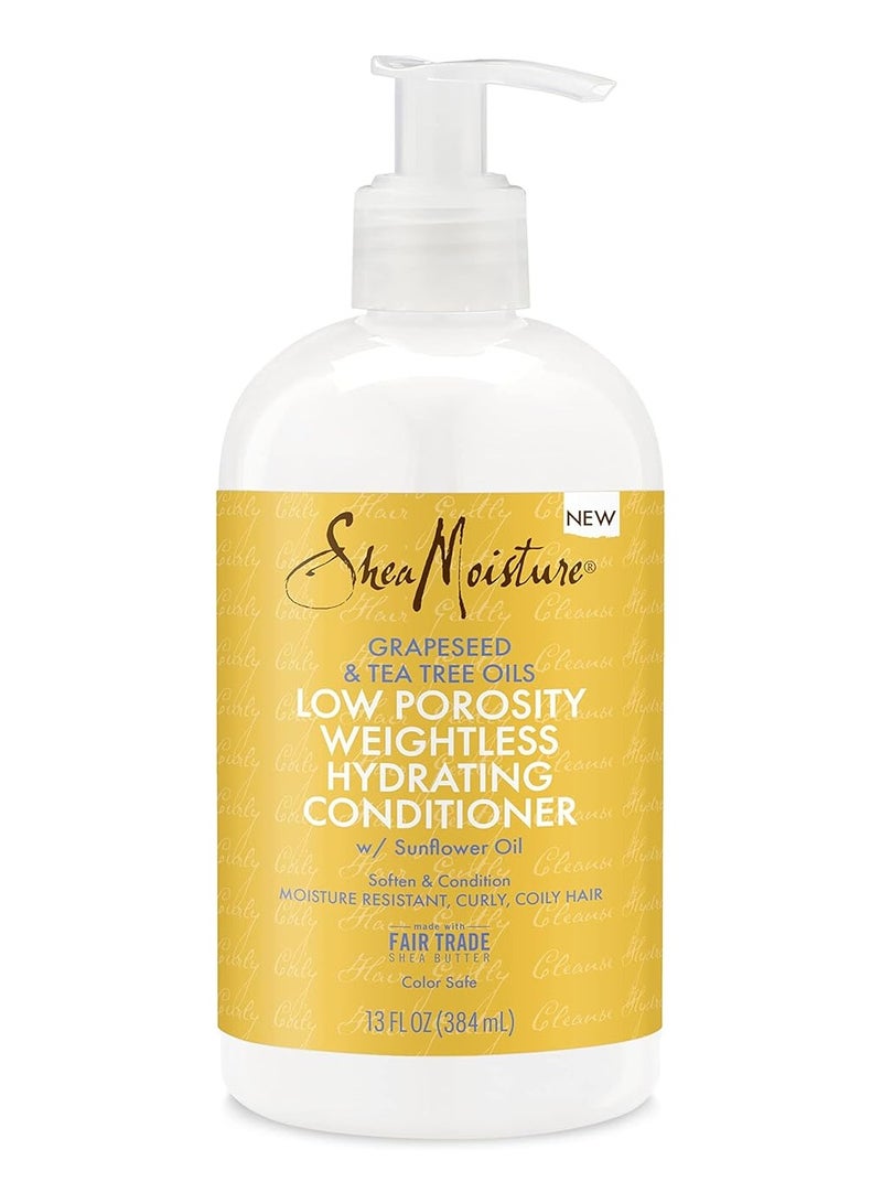 SheaMoisture Grapeseed & Tea Tree Oils - Low Porosity Weightless Hydrating Conditioner with Sunflower Oil  - Image 1