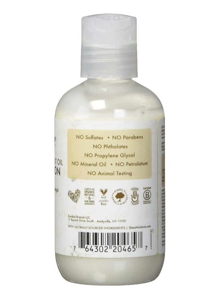 SheaMoisture Virgin Coconut Oil Daily Hydration Shampoo For Unisex, 3.2 Oz - Image 2