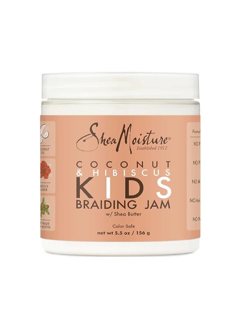 SheaMoisture Kids Braiding Jam Coconut And Hibiscus 156ml - Image 3