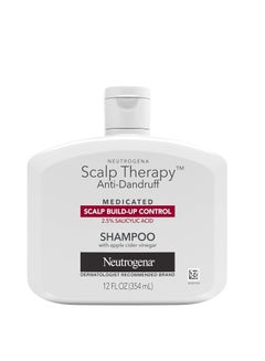 Neutrogena Neutrogena Scalp Therapy Anti-Dandruff Shampoo for Scalp Build-up Control, 2.5% salicylic acid, with Apple Cider Vinegar Fragrance, 12 fl oz  - Image 1