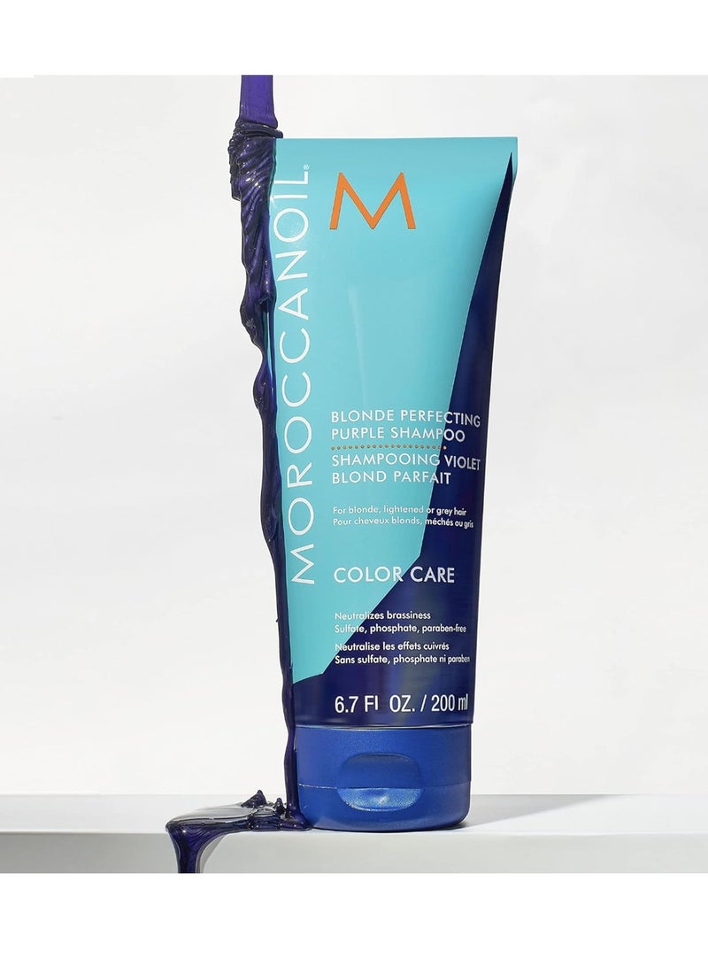 Moroccanoil Blonde Perfecting Purple Shampoo - Image 3