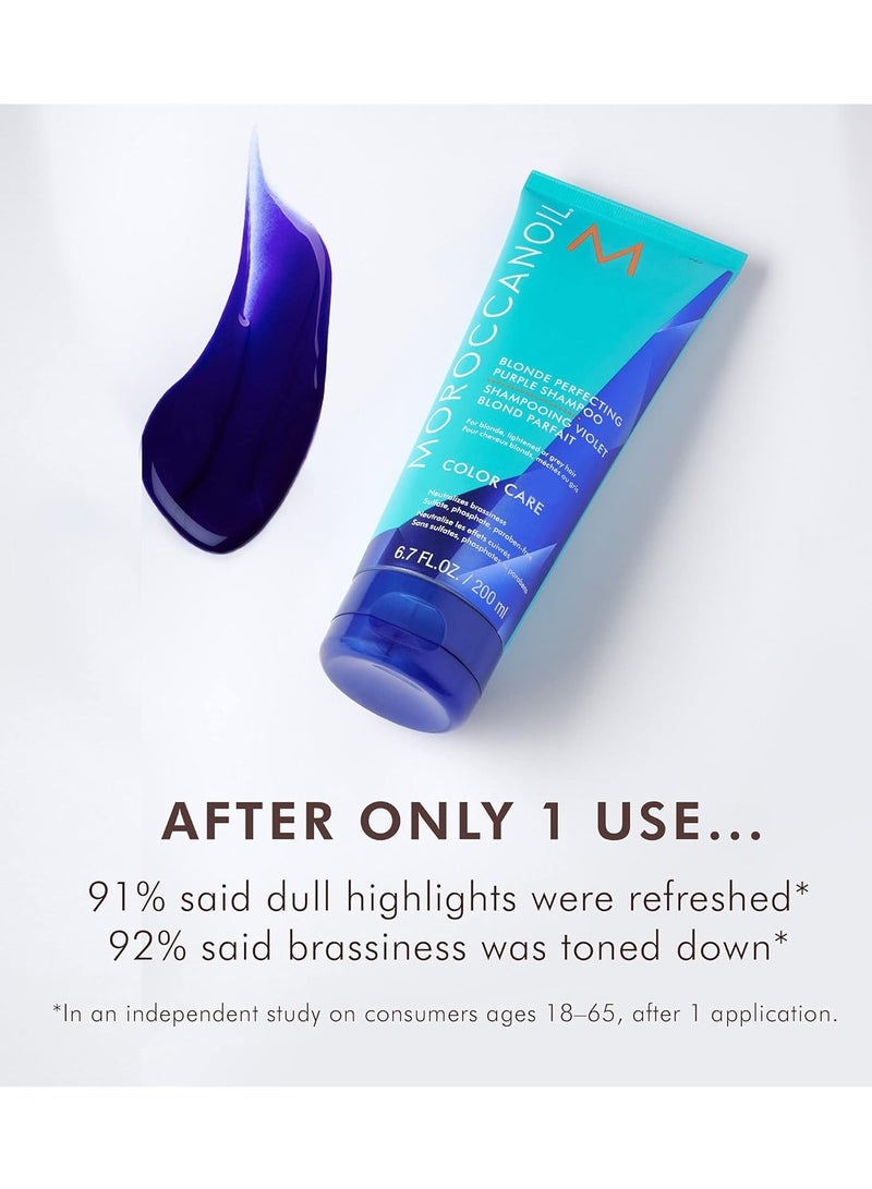 Moroccanoil Blonde Perfecting Purple Shampoo - Image 4