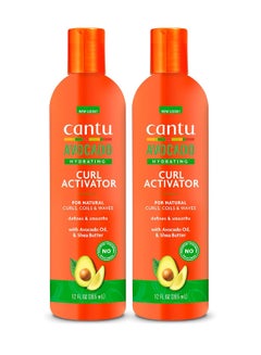 Cantu Cantu Avocado Hydrating Curl Activator Cream with Pure Shea Butter, (Packaging May Vary) 12 oz (Pack of 2)  - Image 1