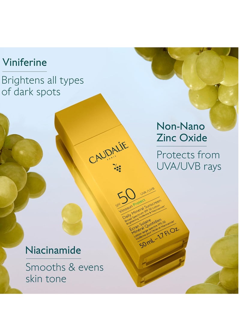 CAUDALIE Caudalie Vinosun Daily Mineral Sunscreen SPF 50 50 mlml  - Image 2