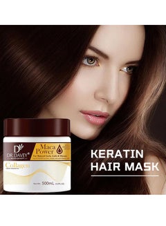 DR. DAVEY Collagen Hair Mask Deep Repair Conditioning Argan Oil Collagen Hair Treatment Essence for Dry Damaged Hair All Hair Types 500ml  - Image 4