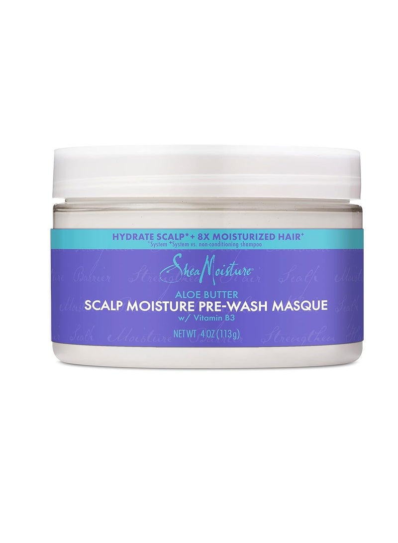 SheaMoisture SheaMoisture Aloe Butter & Vitamin B3 Pre-Wash Masque - Boosts Hydration for Moisturized Hair and Scalp 4oz - Image 1