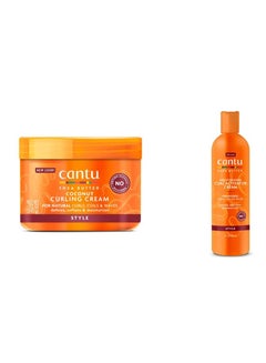 Cantu Cantu Moisturizing Curl Activator, 12 fl oz & Coconut Curling Cream with Shea Butter for Natural Hair (Packaging May Vary) 12 oz  - Image 1