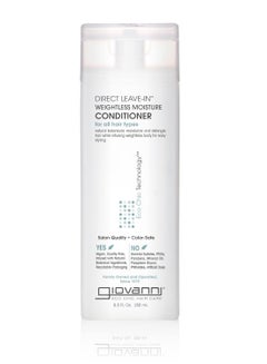 Giovanni GIOVANNI Direct Leave In Weightless Moisture Conditioner - Co-Wash, Great for Curls & Wavy Hair, Wash & Go, Salon Quality, No Parabens, Infused with Natural Botanical Ingredients - 8.5 oz  - Image 1
