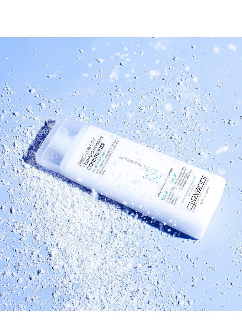 Giovanni GIOVANNI Direct Leave In Weightless Moisture Conditioner - Co-Wash, Great for Curls & Wavy Hair, Wash & Go, Salon Quality, No Parabens, Infused with Natural Botanical Ingredients - 8.5 oz  - Image 3
