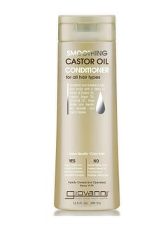 Giovanni GIOVANNI Smoothing Castor Oil Conditioner All Hair Types, Moisturize Hair & Scalp, Hydrate & Tame Frizz, Jojoba, Argan Oil, Coconut Oil, Shea Butter, Keratin 13.5 fl oz  - Image 1