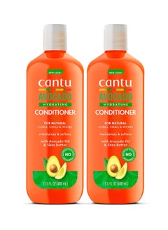 Cantu Cantu Avocado Hydrating Silicone-Free Conditioner with Pure Shea Butter 13.5 fl oz (Pack of 2)  - Image 1