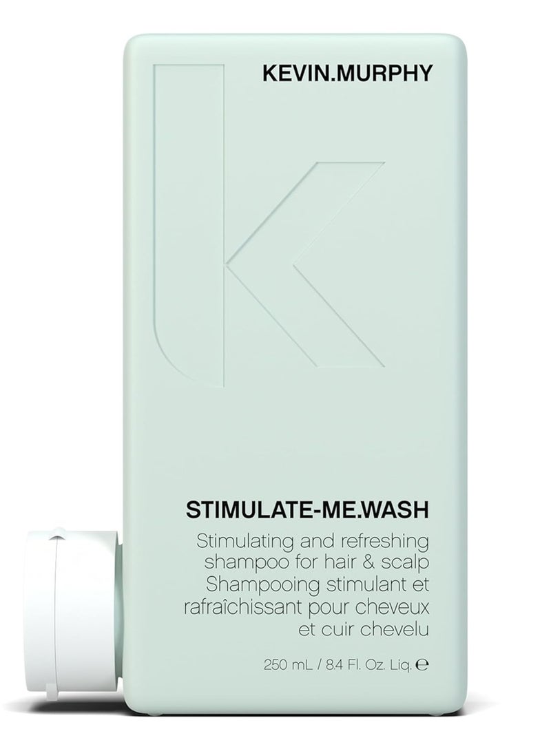 KEVIN.MURPHY KEVIN.MURPHY STIMULATE-ME.WASH - Clarifying Shampoo for Hair & Scalp - For All Hair Types - Stimulates Hair - Hair Strengthening - Cruelty Free Shampoo - 250 mL / 8.4 fl oz  - Image 1