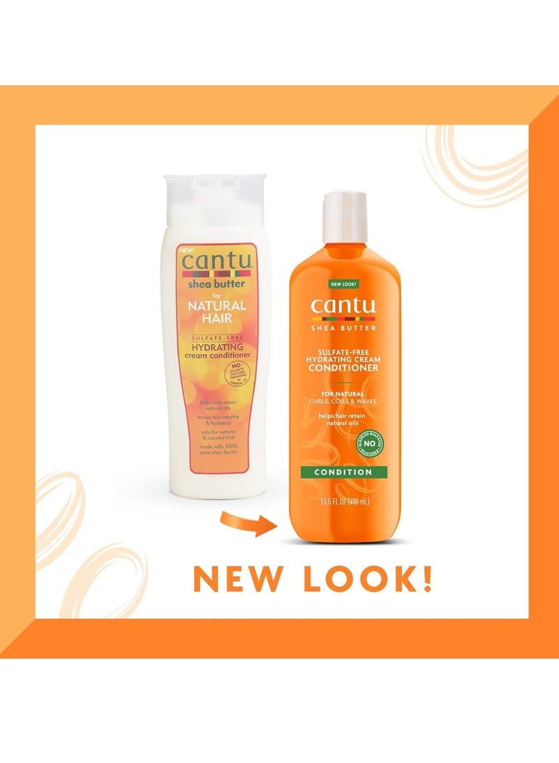 Cantu Cantu Coconut Curling Cream 12 oz & Hydrating Conditioner 13.5 fl oz Bundle for Natural Curls & Coils 13.5 Fluid Ounces, 12 Fluid Ounces  - Image 3